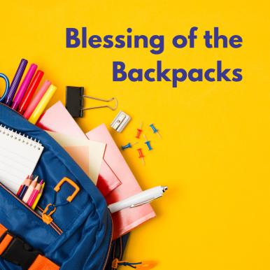 blessing of the backpacks